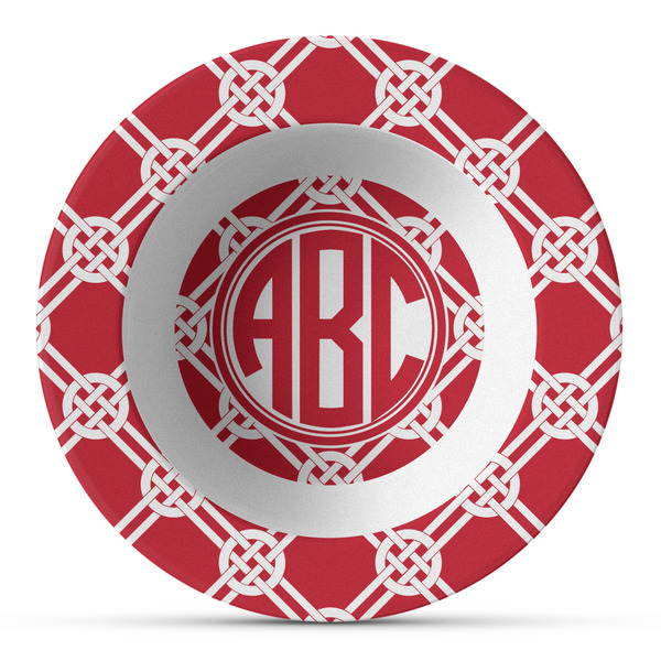 Custom Celtic Knot Plastic Bowl - Microwave Safe - Composite Polymer (Personalized)