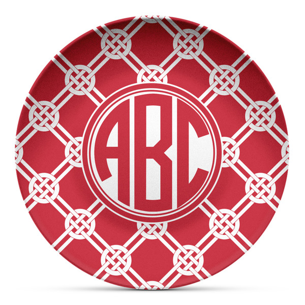 Custom Celtic Knot Microwave Safe Plastic Plate - Composite Polymer (Personalized)