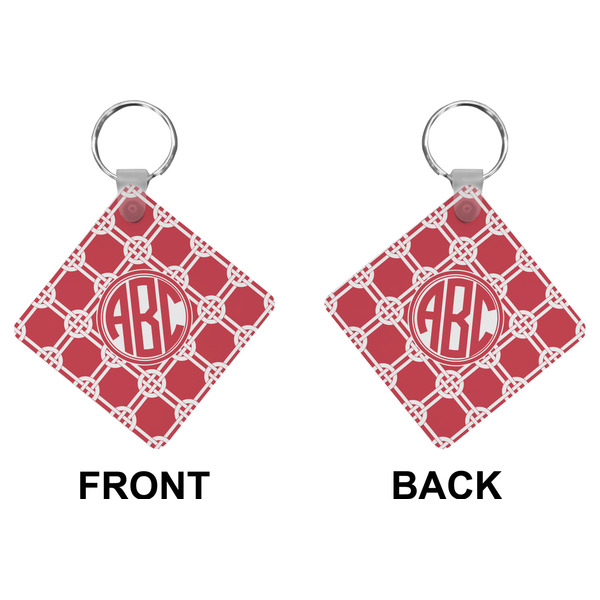 Celtic Knot Diamond Keychain (Front + Back)