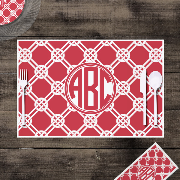 Celtic Knot Disposable Paper Placemat - In Context