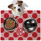 Celtic Knot Dog Food Mat - Medium w/ Monogram