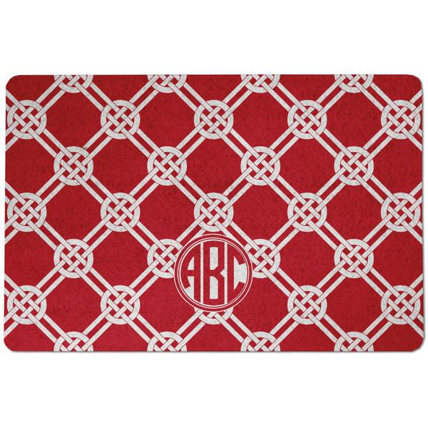 Custom Celtic Knot Dog Food Mat w/ Monogram