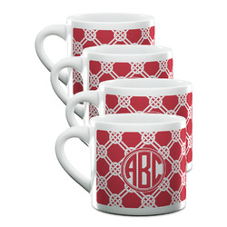 Celtic Knot Double Shot Espresso Cups - Set of 4 (Personalized)