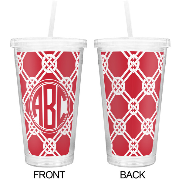 Celtic Knot Double Wall Tumbler with Straw - Approval