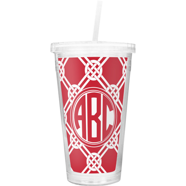 Custom Celtic Knot Double Wall Tumbler with Straw (Personalized)