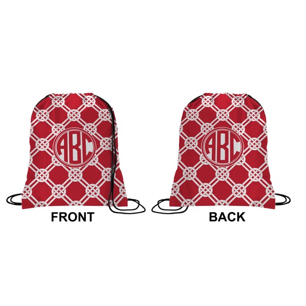Celtic Knot Drawstring Backpack Front & Back Small