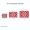 Celtic Knot Drum Lampshades - Sizing Chart