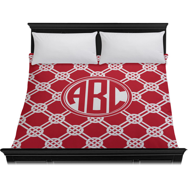Celtic Knot Duvet Cover - King - On Bed - No Prop