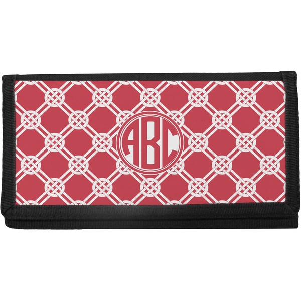 Custom Celtic Knot Canvas Checkbook Cover (Personalized)