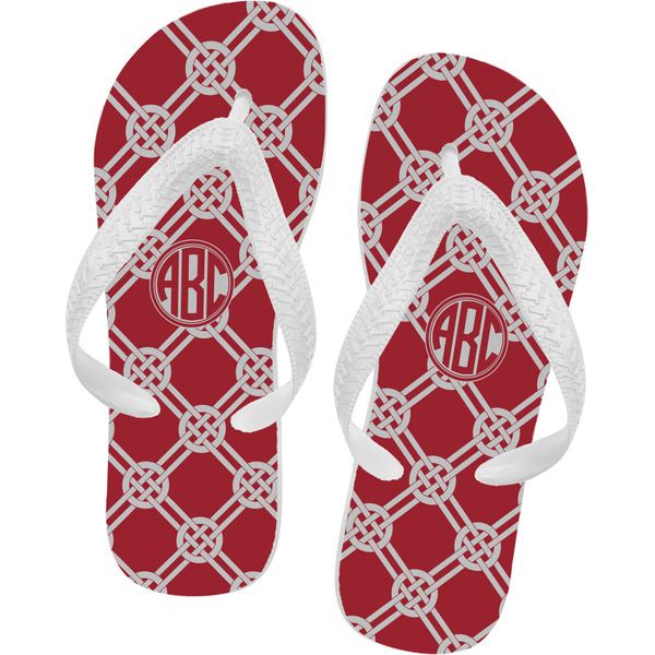 Custom Celtic Knot Flip Flops - Large (Personalized)