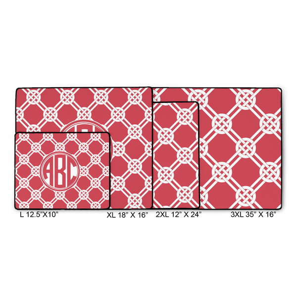 Celtic Knot Gaming Mats - SIZE CHART