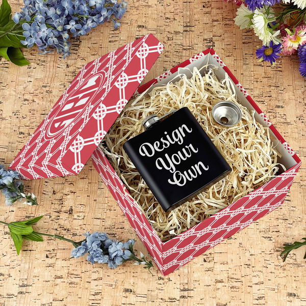 Celtic Knot Gift Boxes with Lid - Canvas Wrapped - Large - In Context