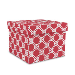 Celtic Knot Gift Box with Lid - Canvas Wrapped - Medium (Personalized)