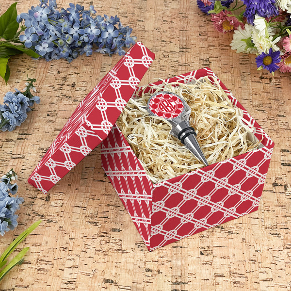 Celtic Knot Gift Boxes with Lid - Canvas Wrapped - Medium - In Context