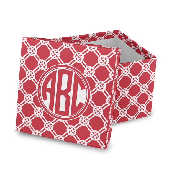 Custom Celtic Knot Gift Box with Lid - Canvas Wrapped (Personalized)