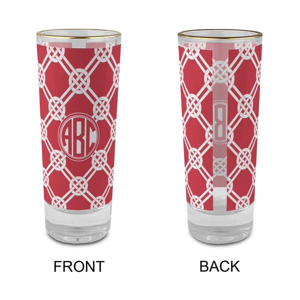 Celtic Knot Glass Shot Glass - 2 oz - Single - APPROVAL
