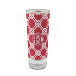 Celtic Knot 2 oz Shot Glass -  Glass with Gold Rim - Single (Personalized)