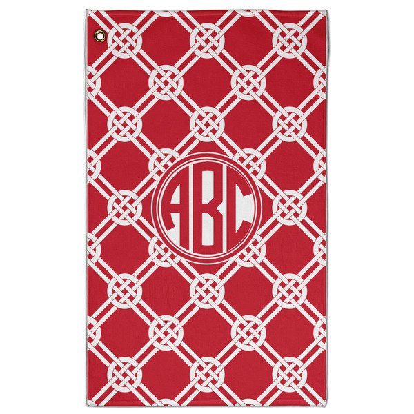 Custom Celtic Knot Golf Towel - Poly-Cotton Blend w/ Monograms
