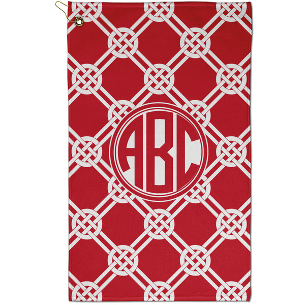 Custom Celtic Knot Golf Towel - Poly-Cotton Blend - Small w/ Monograms