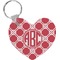 Celtic Knot Heart Plastic Keychain w/ Monogram