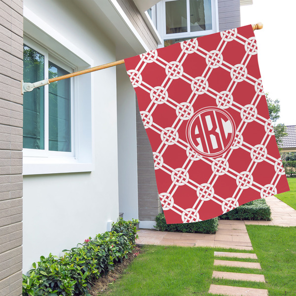 Celtic Knot House Flags - Single Sided - LIFESTYLE