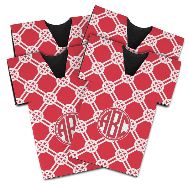 Celtic Knot Jersey Bottle Cooler - Set of 4 - MAIN (flat)