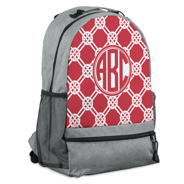Custom Celtic Knot Backpack - Grey (Personalized)