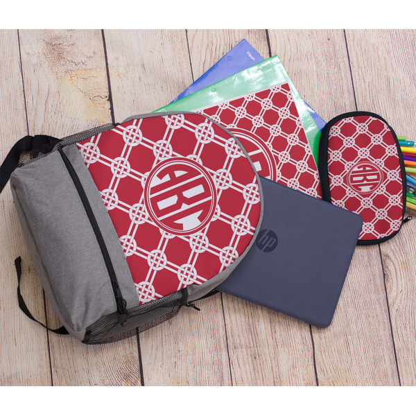 Celtic Knot Large Backpack - Gray - With Stuff