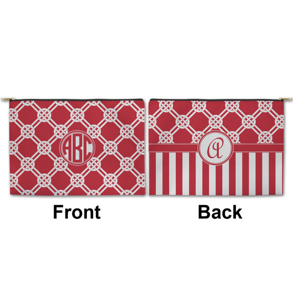 Celtic Knot Large Zipper Pouch Approval (Front and Back)