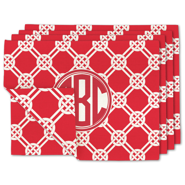 Custom Celtic Knot Linen Placemat w/ Monogram
