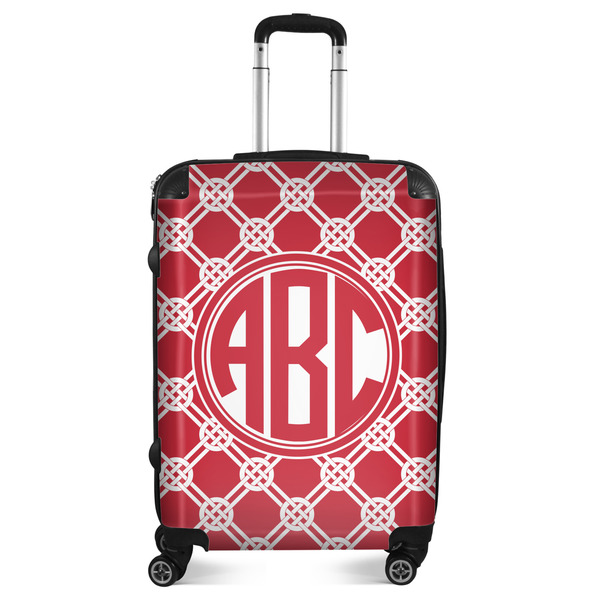 Custom Celtic Knot Suitcase - 24" Medium - Checked (Personalized)