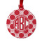 Celtic Knot Metal Ball Ornament - Front