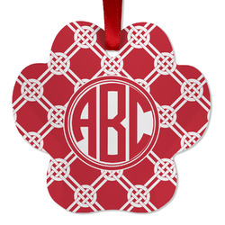 Celtic Knot Metal Paw Ornament - Double Sided w/ Monogram