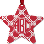Celtic Knot Metal Star Ornament - Double Sided w/ Monogram