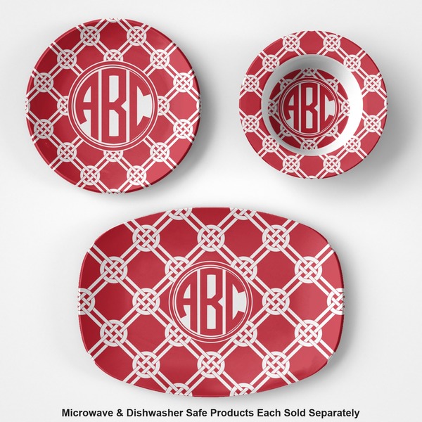 Celtic Knot Microwave & Dishwasher Safe CP Plastic Dishware - Group