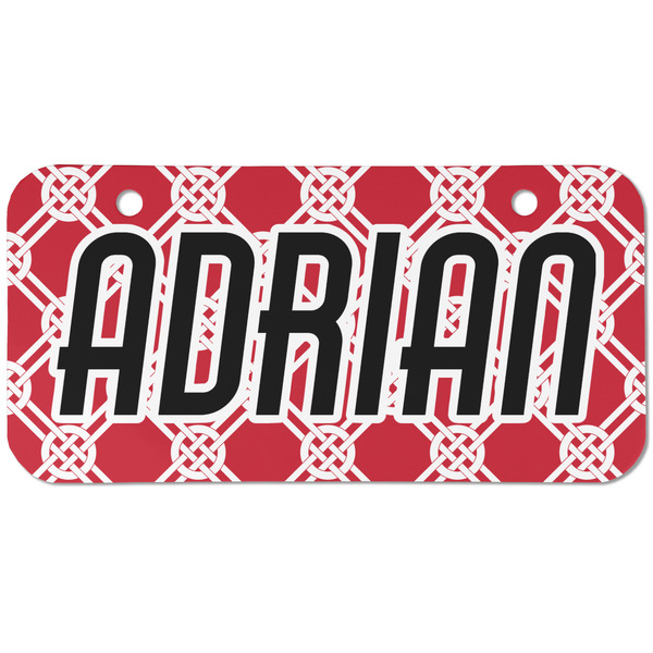 Celtic Knot Mini Bicycle License Plate - Two Holes