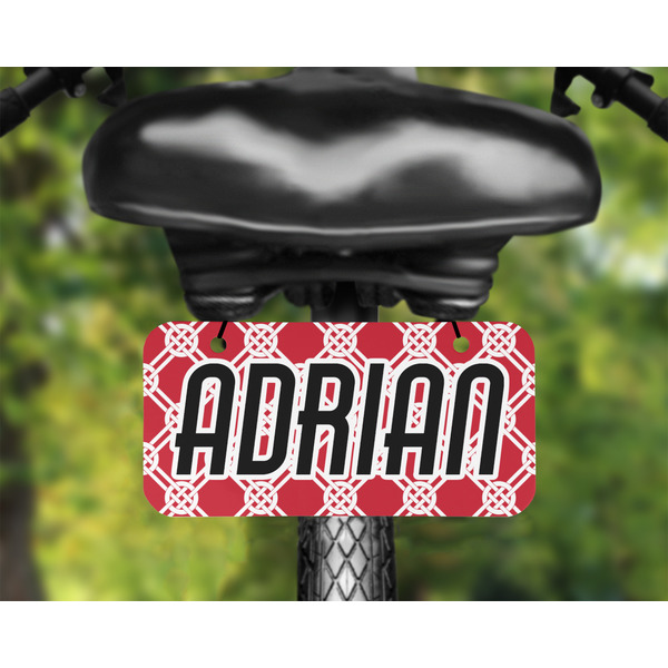 Celtic Knot Mini License Plate on Bicycle - LIFESTYLE Two holes