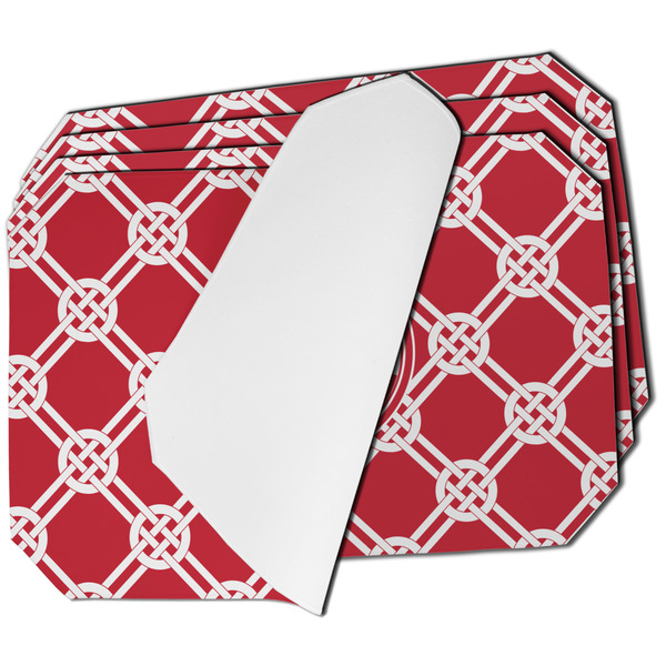 Custom Celtic Knot Dining Table Mat - Octagon - Set of 4 (Single-Sided) w/ Monogram
