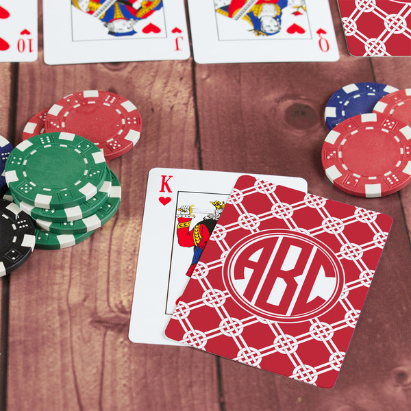 Celtic Knot On Table with Poker Chips