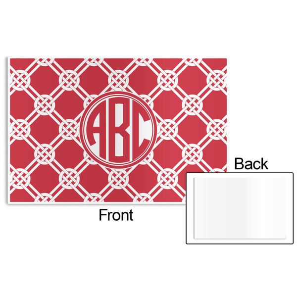 Celtic Knot Disposable Paper Placemat - Front & Back