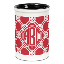 Celtic Knot Ceramic Pencil Holders - Black