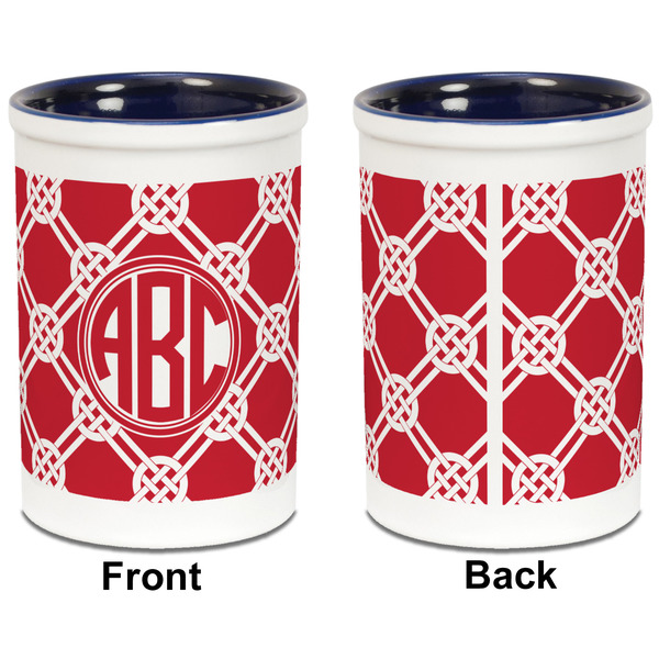 Celtic Knot Pencil Holder - Blue - approval