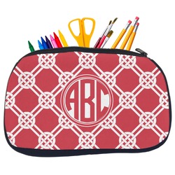 Celtic Knot Neoprene Pencil Case - Medium w/ Monogram