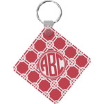 Celtic Knot Diamond Plastic Keychain w/ Monogram
