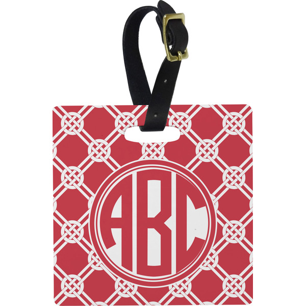 Celtic Knot Personalized Square Luggage Tag