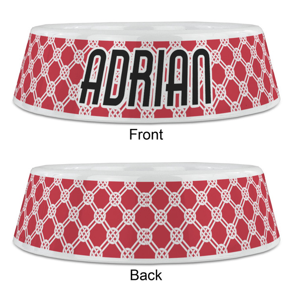 Celtic Knot Plastic Pet Bowls - Large - APPROVAL