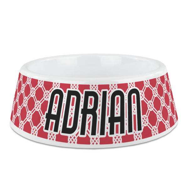 Custom Celtic Knot Plastic Dog Bowl (Personalized)