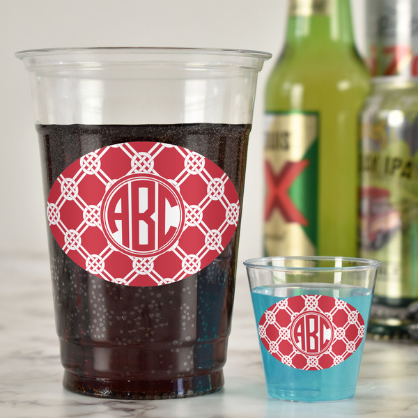 Celtic Knot Plastic Shot Glasses - In Context