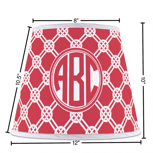 Celtic Knot Poly Film Empire Lampshade - Dimensions