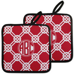 Celtic Knot Pot Holders - Set of 2 w/ Monogram